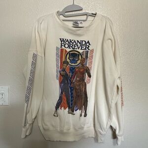 Wakanda Forever Cream Sweater